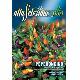 Ardei iute ornamental Fiesta imagine 13