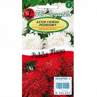 Aster chiński peoniowy Polska Flaga, mieszanka Legutko interface.image 6