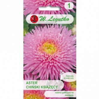 Астра китайска розова Legutko изображение 17