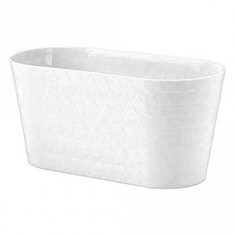 Mască de ghiveci pentru orhidee Diamond Petit, alb, 23 cm imagine 6