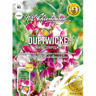 Декортивен грах Unwins Striped Mix изображение 1