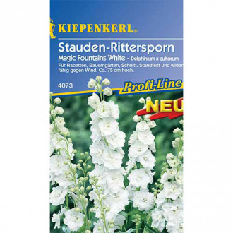 Delphinium (Nemțișor) Magic Fountains White Kiepenkerl imagine 9