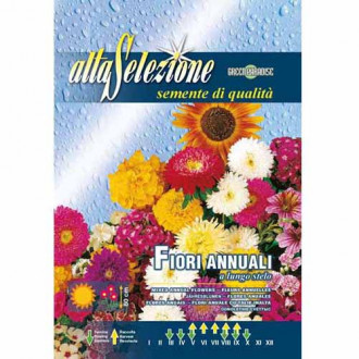 Flori anule cu tulpină înaltă, mix multicolor imagine 16