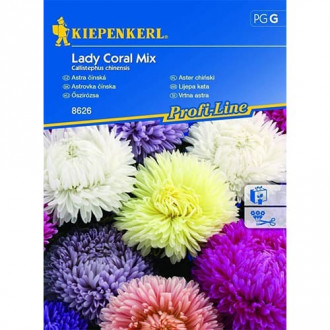 Китайска астра Lady Coral, смес изображение 1