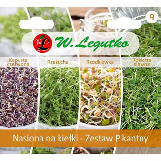 Nasiona na kiełki - Zestaw Pikantny, 4 gatunki interface.image 1