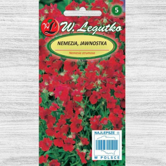 Nemesia strumosa Fire King Legutko imagine 2