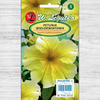 Petunie grandiflora galbenă imagine 4