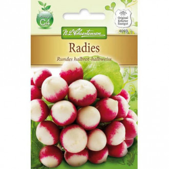 Ridiche Rundes halbrot-halbweiss imagine 10