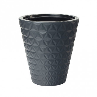 Set de mască și ghiveci Diamond, antracit, 30 cm imagine 1