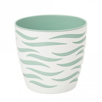 Set de mască și ghiveci Sahara Duo, alb + verde mentă, 23 cm imagine 7