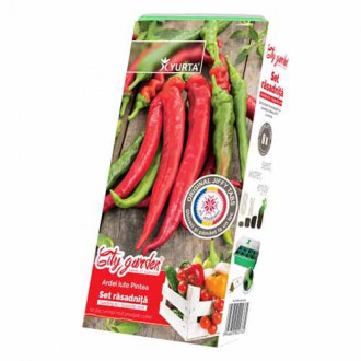 Set răsadniță medie cu soiuri românești Ardei iute Pintea imagine 10