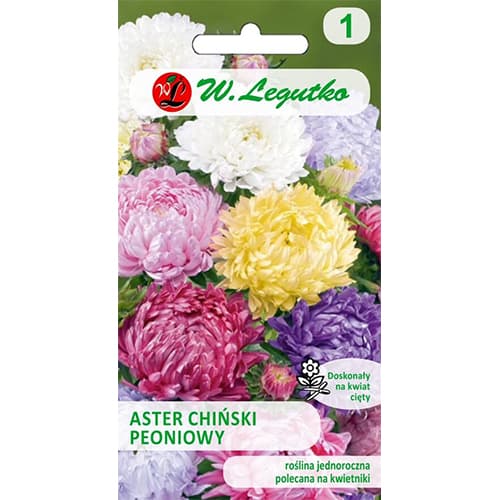 Астра китайска божур, mix изображение 1 артикул 78529