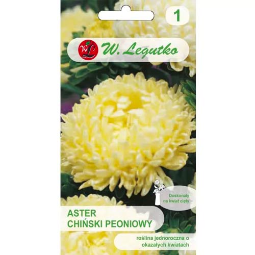 Астра китайска божур жълт Legutko изображение 1 артикул 78521