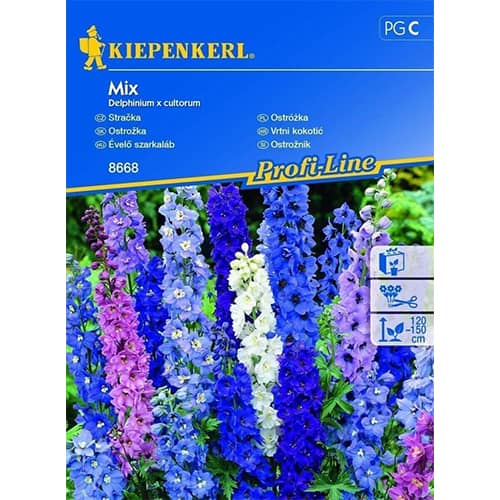 Delphinium (Nemțișor) peren, mix multicolor imagine 1 articol 96526