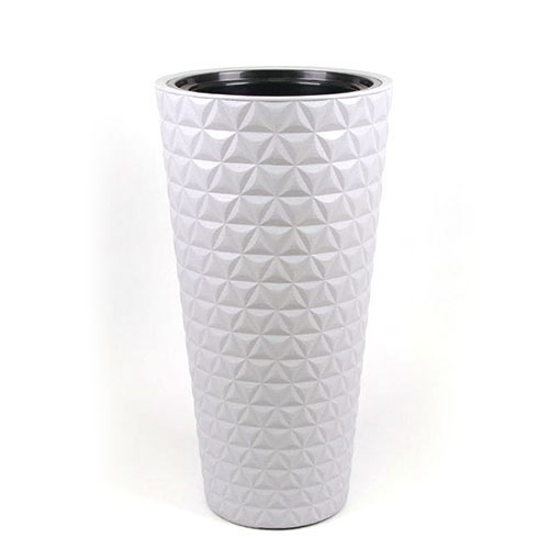 Set de mască și ghiveci Diamond Slim, platină, 30 cm imagine 1 articol 87380