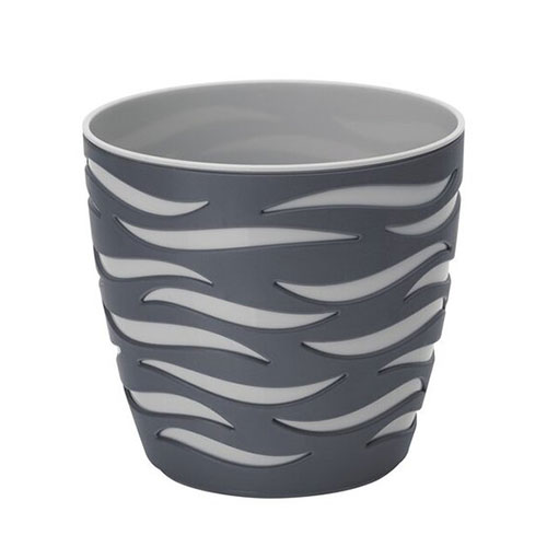 Set de mască și ghiveci Sahara Duo, antracit + platină, 23 cm imagine 1 articol 87384