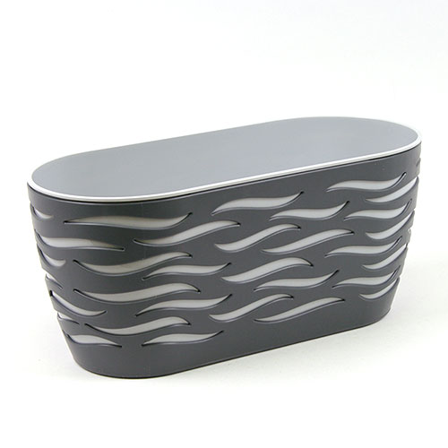 Set de mască și jardinieră Sahara Duo, antracit + platină, 35 cm imagine 1 articol 87387