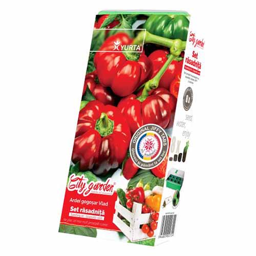 Set răsadniță medie cu soiuri românești Ardei gogoșar Vlad imagine 1 articol 96290