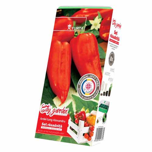 Set răsadniță medie cu soiuri românești Ardei lung Alexandru imagine 1 articol 96291