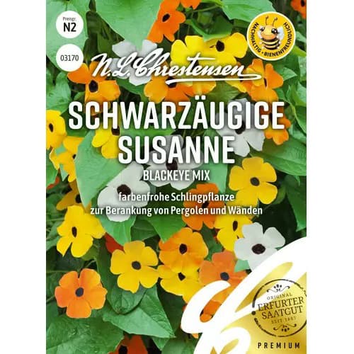 Thunbergia Susanne Blackeye, mix multicolor imagine 1 articol 87355