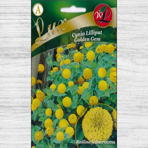 Zinnia (Cârciumăreasă) Liliput Golden Gem imagine 1 articol 78656